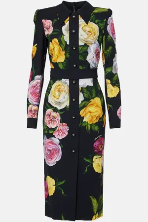 Dolce & Gabbana Vestido camisero Longuette de cady