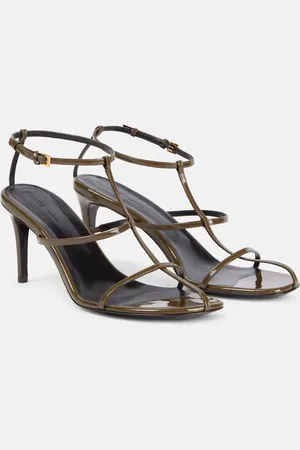 Khaite Sandalias Cage 75 de charol