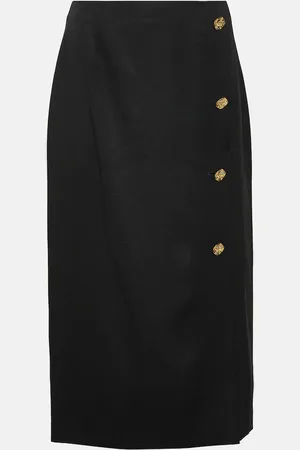 Nina Ricci Falda tubo midi de lana