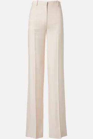 Loro Piana Pantalones rectos Goldie de lino y lana