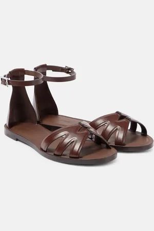 Max Mara Sandalias Doublefla de piel
