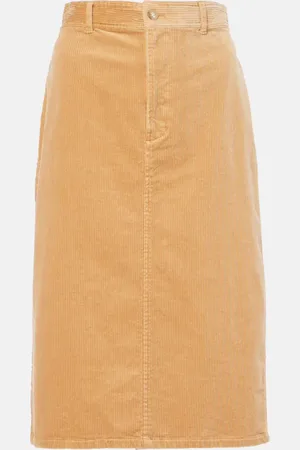 Ralph Lauren Falda tubo de pana de algodón