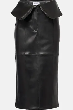 Alexander McQueen Falda tubo de piel