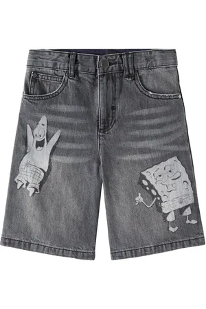 Stella McCartney X SpongeBob shorts de denim estampados