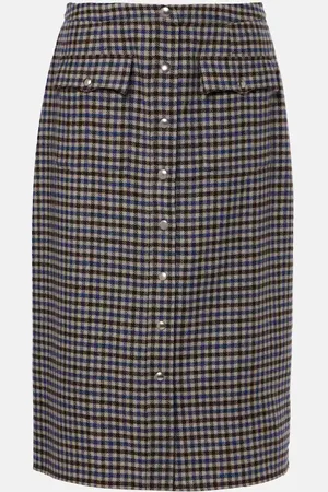 Prada Falda tubo de lana