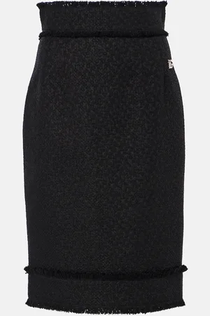 Dolce & Gabbana Falda tubo de tweed de mezcla de lana