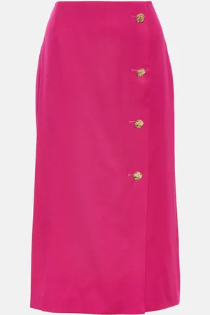 Nina Ricci Falda tubo midi de lana