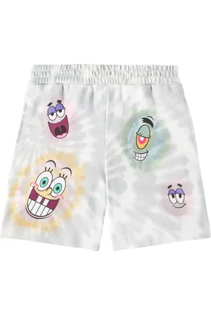 Stella McCartney X SpongeBob shorts de algodón tie-dye
