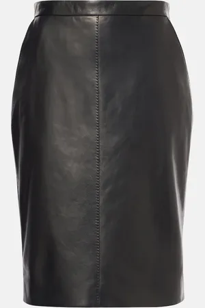 Saint Laurent Falda tubo de piel