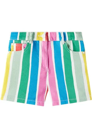 Stella McCartney Shorts de algodón a rayas