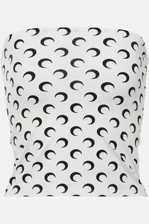 Marine Serre Top tubo Moon de jersey