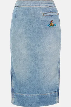 Vivienne Westwood Falda tubo Orb de denim