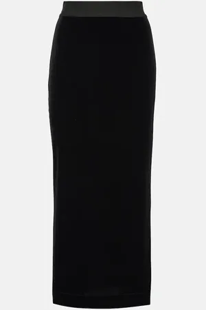 Dolce & Gabbana Falda tubo de terciopelo
