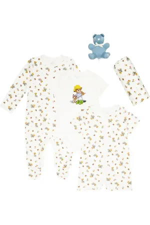 Ralph Lauren Bebé - set Polo Bear de mono, babero y gorro