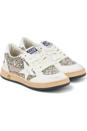 Golden Goose Zapatillas Ball Star de piel con glitter