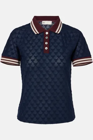 Tory Burch Polo de jacquard de felpa