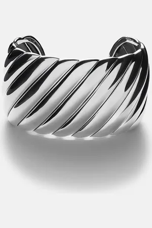 David Yurman Pulsera Sculpted Cable de plata de ley