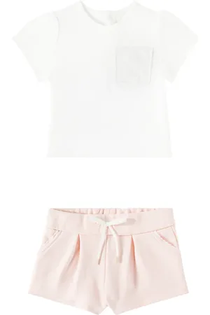 Chloé Chloé Kids Bebé - set de camiseta y shorts de algodón