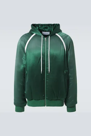 Loewe Chaqueta con capucha de satén acolchada