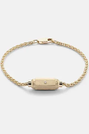 Marie Lichtenberg Pulsera Coco Micro de oro de 18 ct con diamantes