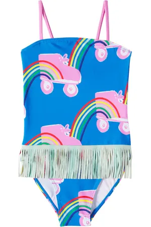 Stella McCartney Bañador con flecos estampado