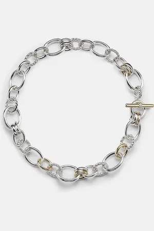 David Yurman Collar DY Mercer® de plata de ley y oro de 18 ct con diamantes
