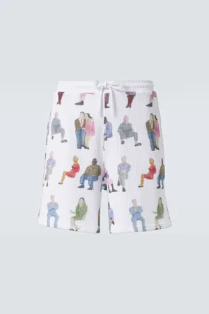J.W.Anderson Shorts de algodón gofrados