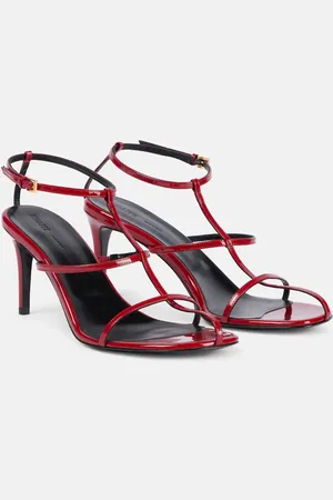 Khaite Sandalias Cage 75 de charol