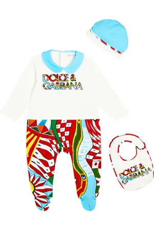 Dolce & Gabbana Bebé - set de body, babero y gorro