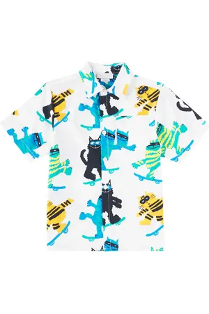 Stella McCartney Camisa de algodón estampada