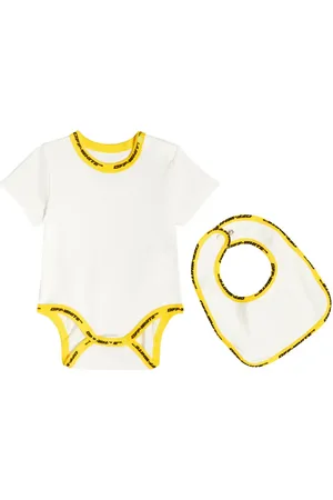 OFF-WHITE Bebé - set de body y babero de algodón