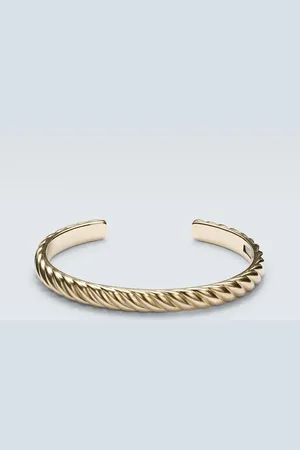 David Yurman Pulsera Sculpted Cable de oro de 18 ct