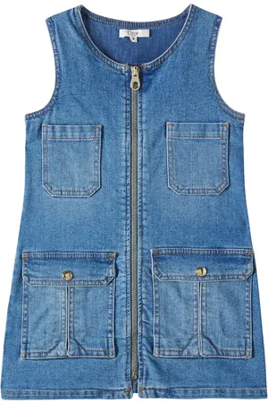Chloé Chloé Kids Vestido de denim