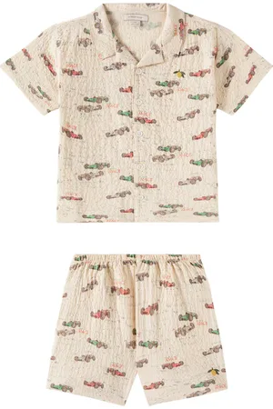 Konges Sløjd Konges Sløjd Set de camisa y shorts Elliot de sirsaca de algodón
