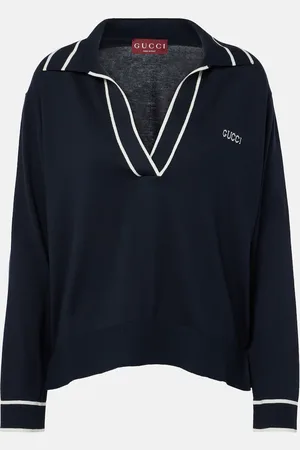 Gucci Polo de seda y algodón