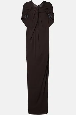 Jil Sander Vestido de fiesta de crepé drapeado