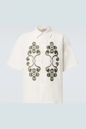 COMMAS Camisa bowling Reflection bordada