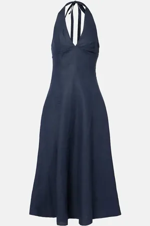 FAITHFULL THE BRAND Vestido midi Marais de lino