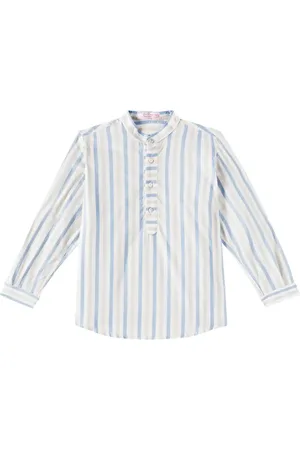 La Coqueta Camisa Jazmin de algodón a rayas