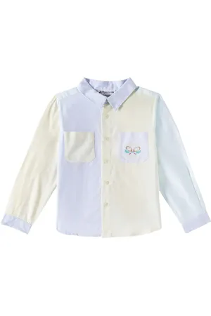 BONPOINT Camisa oxford Erven de algodón bordada