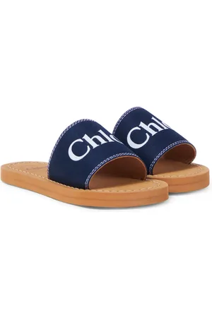 Chloé Chloé Kids Chanclas con logo estampado