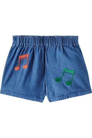 Mini Rodini Shorts Note en denim bordados
