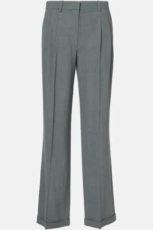 The Row Pantalones rectos Everhart de gabardina