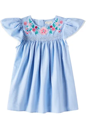 Louise Misha Vestido Ana de algodón bordado