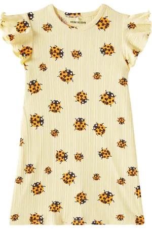 Mini Rodini Vestido Ladybugs de jersey