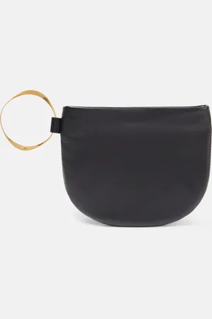 The Row Clutch Geo de piel con logo