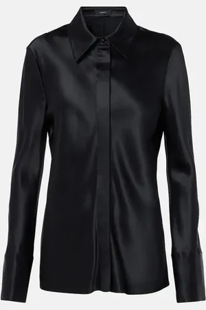 Joseph Blusa Brunel de satén de seda