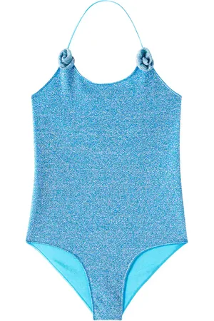 Oseree Oséree Kids Bañador Lumière de lamé con aplique