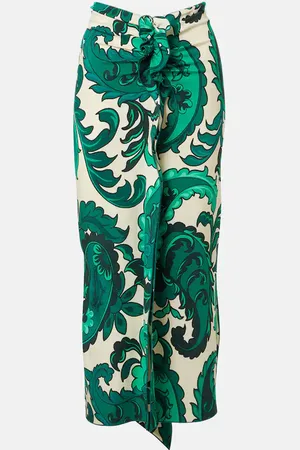 Etro Falda midi con paisley fruncida