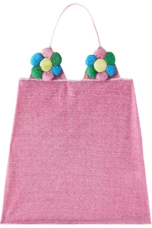 Oseree Oséree Kids Vestido Lumière de lamé con aplique